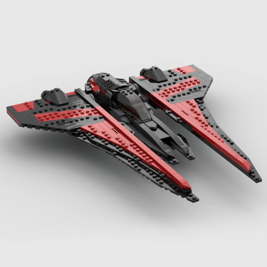 425Pcs MOC-86590 Maul Starfighter Nightbrother Spaceship Model Bricks Kit (Authorized and Designed by Brick_boss_pdf) - купить по