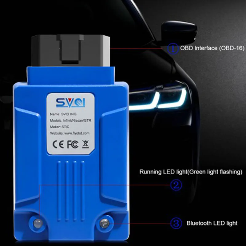 Инструмент для диагностики автомобиля SVCI ING Infiniti/Nissan/GTR Nissan contact 3 Plus программатор