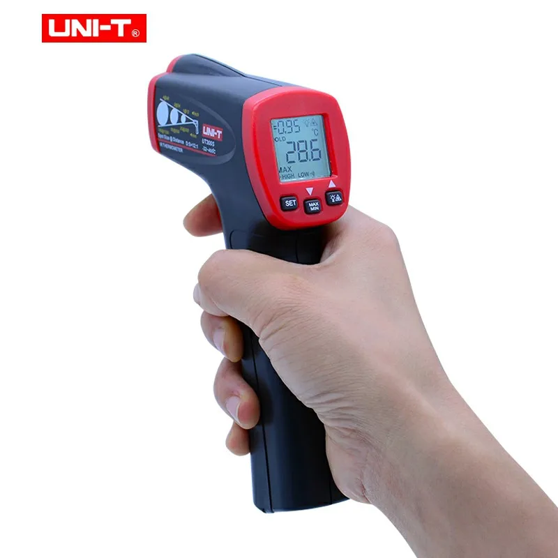 

Infrared Thermometer Measure Non-Contact Fast Test Max Min Display Industrial MINI Digital Meter Temperature Scan UNI-T UT300S