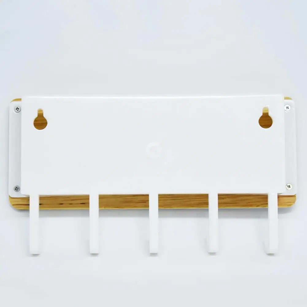 Настенная коробка для хранения с деревянным ключом из цельного дерева ABS и