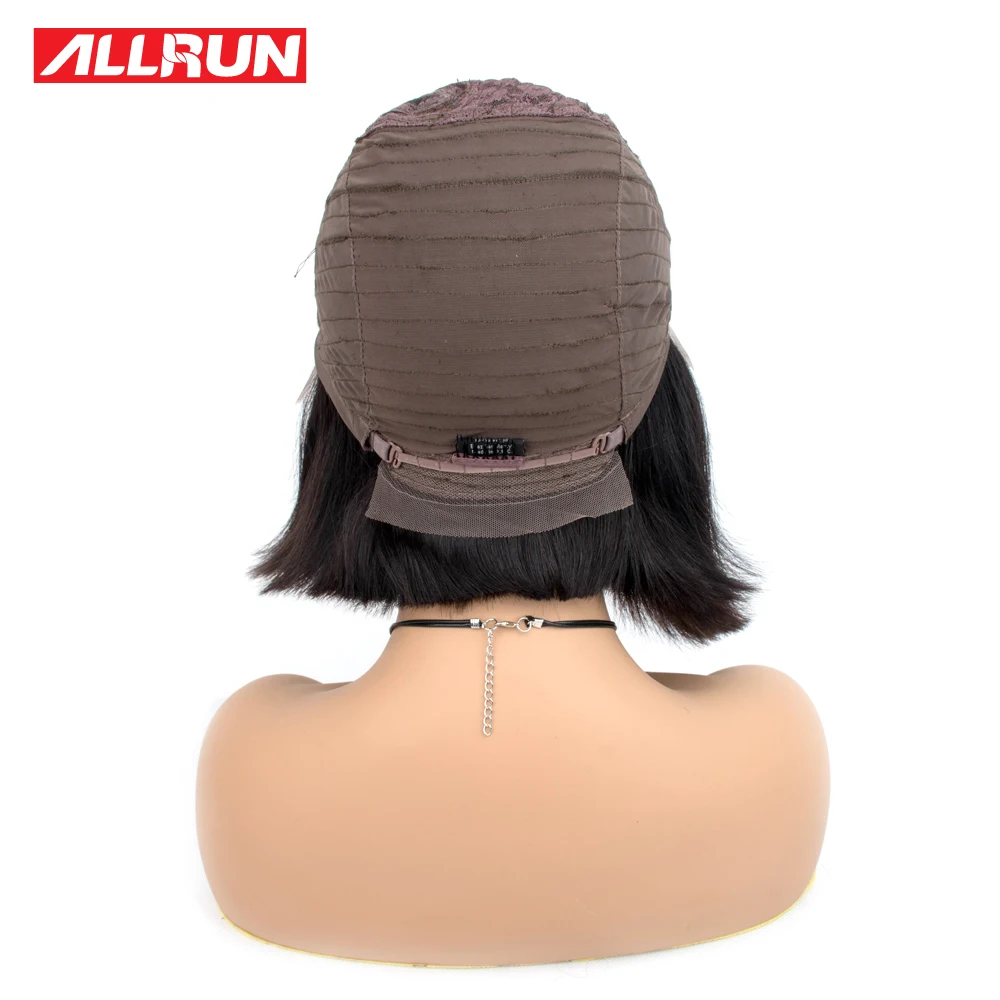 Allrun, парики из натуральных волос на кружеве, бразильские волосы remy, 360, парик из натуральных волос с предварительно сорванными волосами, 150% плотность для черных женщин