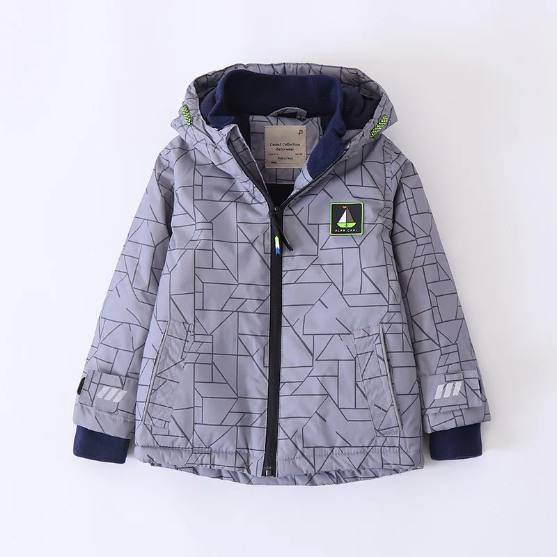 2019 г. Куртка для мальчиков верхняя одежда теплое флисовое пальто Детская