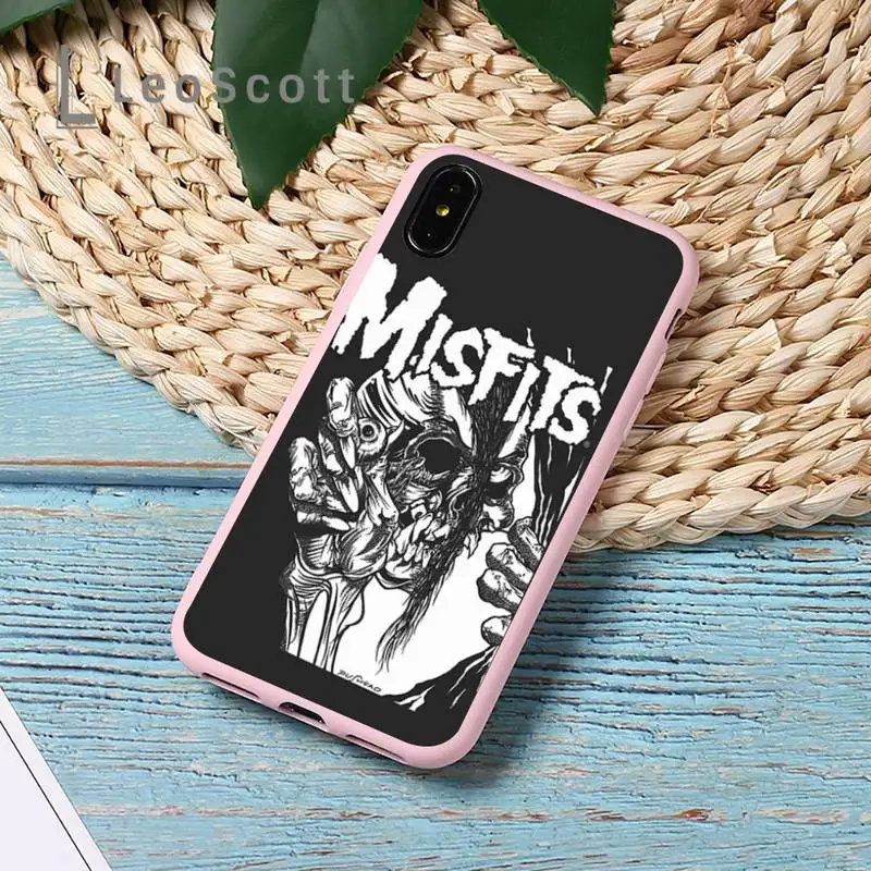 

Horrible skullTV misfits Phone Case Candy Color for iPhone 11 12 mini pro XS MAX 8 7 6 6S Plus X 5S SE 2020 XR