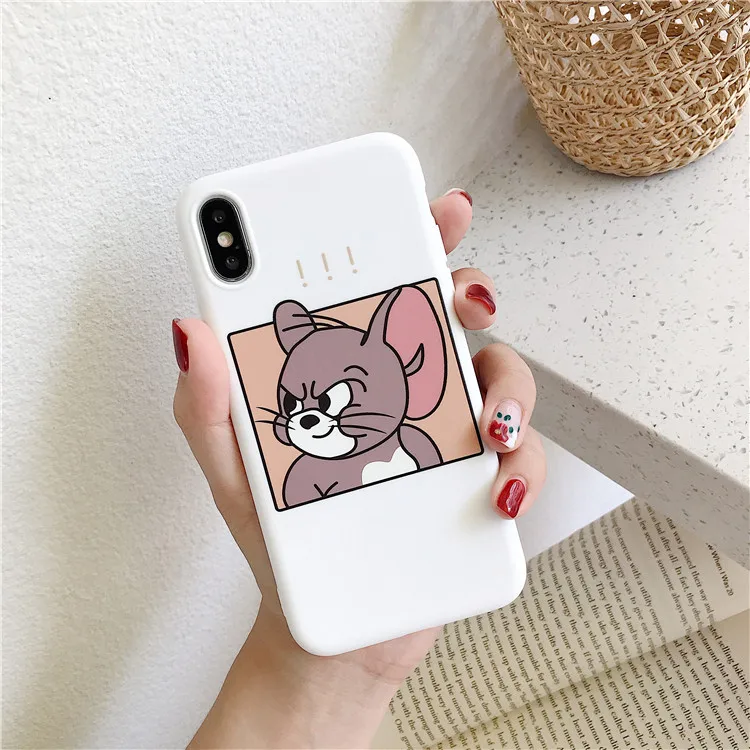 Niceking Летние фрукты авокадо чехол для телефона для iPhone XS Max XR X мультфильм Том и Джерри Мягкий ТПУ чехол для iPhone 6 6S 7 8 Plus