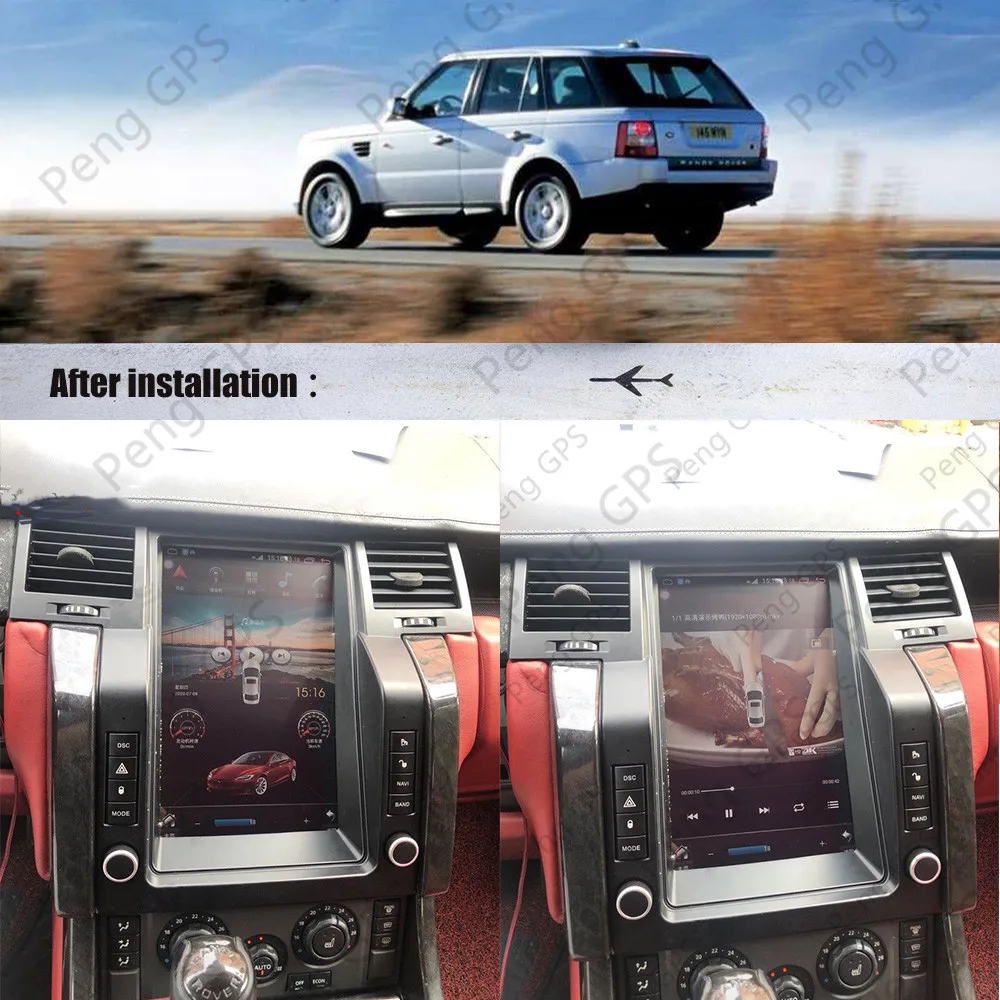 Автомагнитола для Land Rover Range Sport 2005 - 2009 Android стереоприемник с RHD-экраном Авторадио