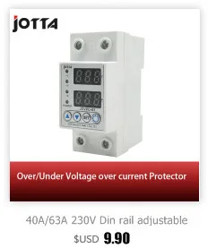 40A 220V автоматическое переподключение от перенапряжения и защиты от перенапряжения защитное устройство реле с вольтметром монитор напряжения