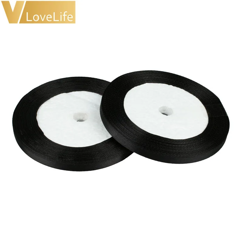 Длинная шелковая сатиновая лента 22 м ширина 10 мм для украшения дома свадьбы