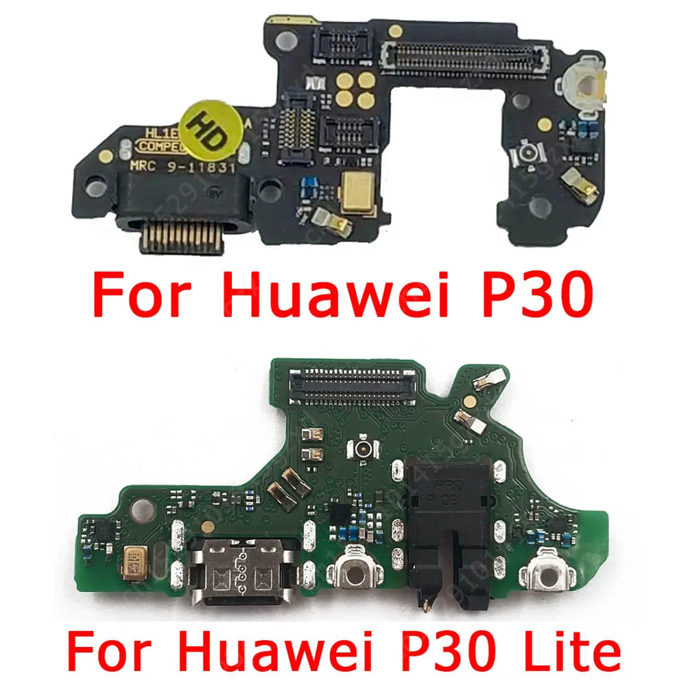 

Original Charging Port For Huawei P30 Lite Light Charge Board USB Connector PCB Ribbon Socket Flex Cable Replacement Spare Parts
