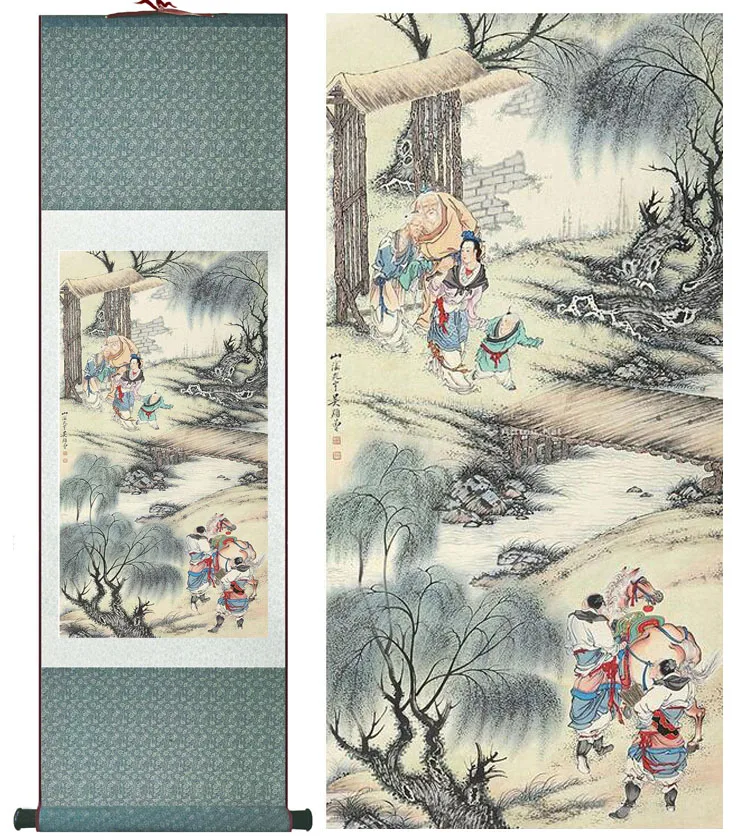 

Традиционная народная живопись Китайская живопись в свитке пейзаж художественная живопись украшение дома живопись