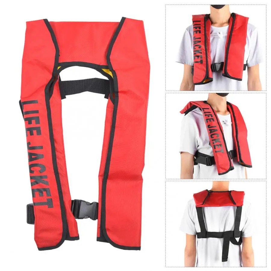 Спасательный жилет со свистком для взрослых Автоматический надувной