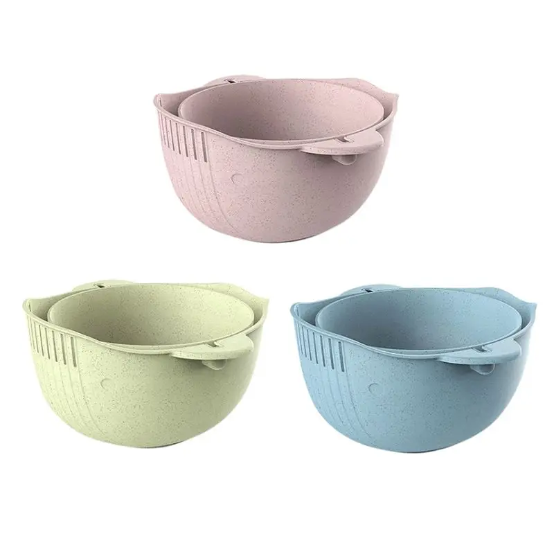 Многофункциональная Бытовая двухслойная сливная корзина чаша пластиковое