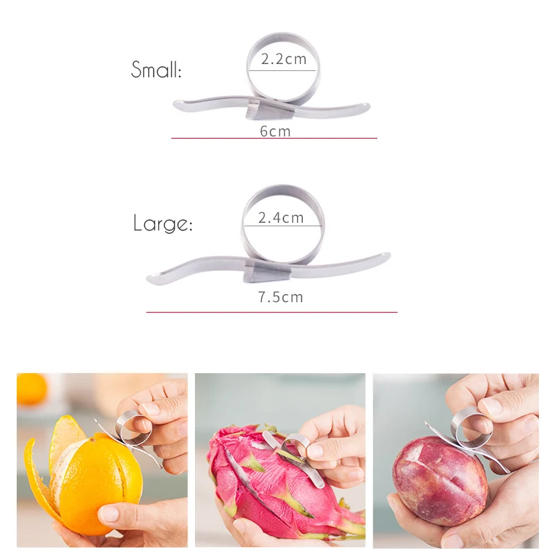 Orange Citrus Peelers Set of 2 Easy Slicer Cutter Peeler Remover Kitchen Accessories Cooking Tool Gadget|Овощечистки и ножи для