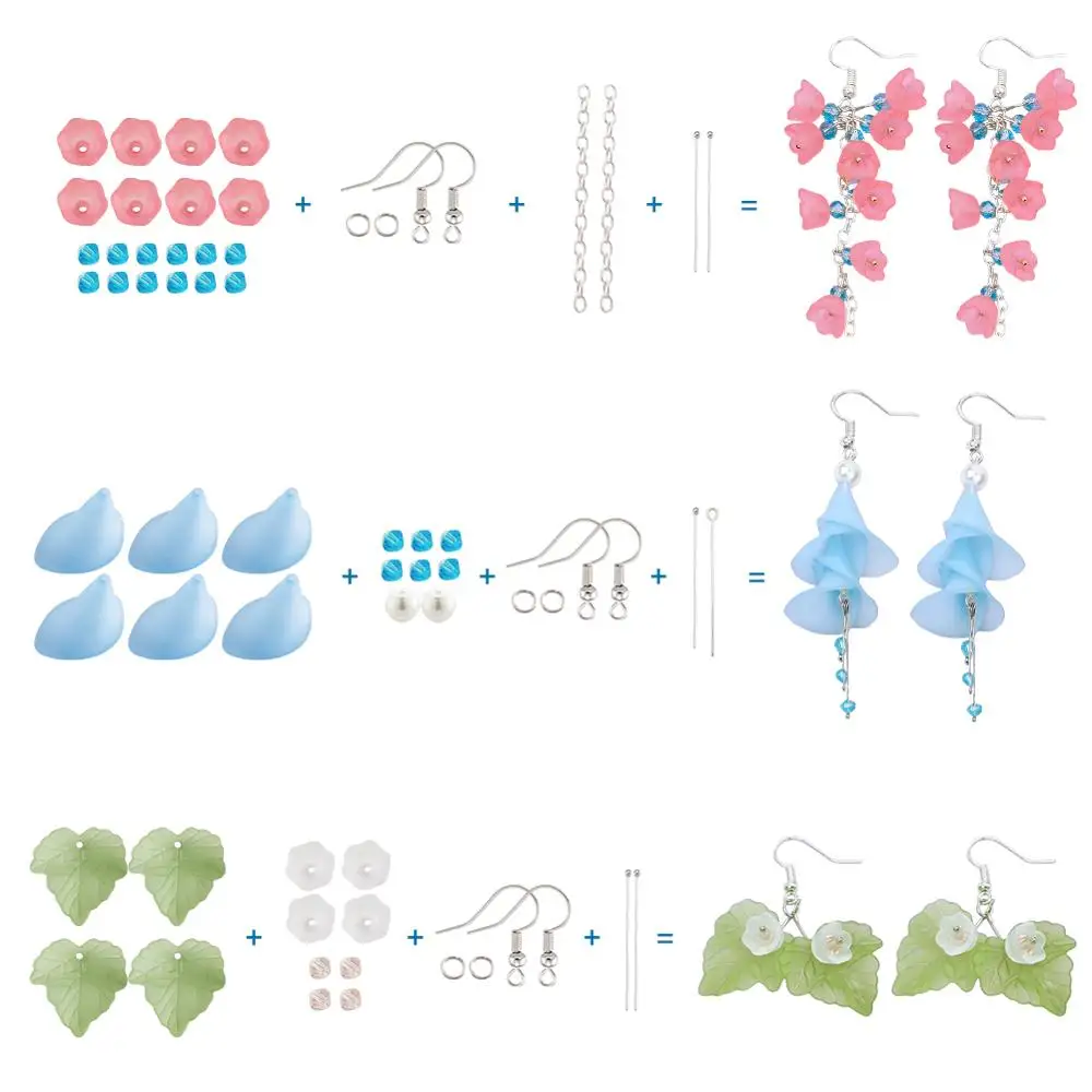 Набор для изготовления серег сделай сам с латунными крючками сережек и шариковых
