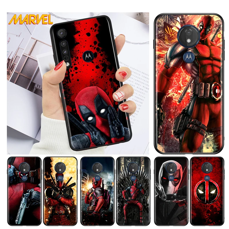 Чехол для телефона Дэдпул герои Marvel Motorola G9 G8 G E7 E6 One Play Marco Hyper Fusion Stylus Power Edge Plus