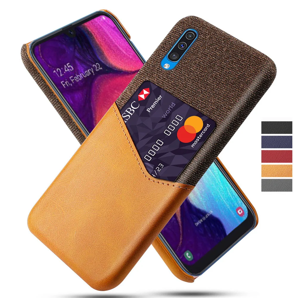 

Card Slots Cover Funda On The For Samsung A50 A50S A30S Coque Business Leather Case For Galaxy A 30S 50S 50 6.4" 2019 Capa Shell