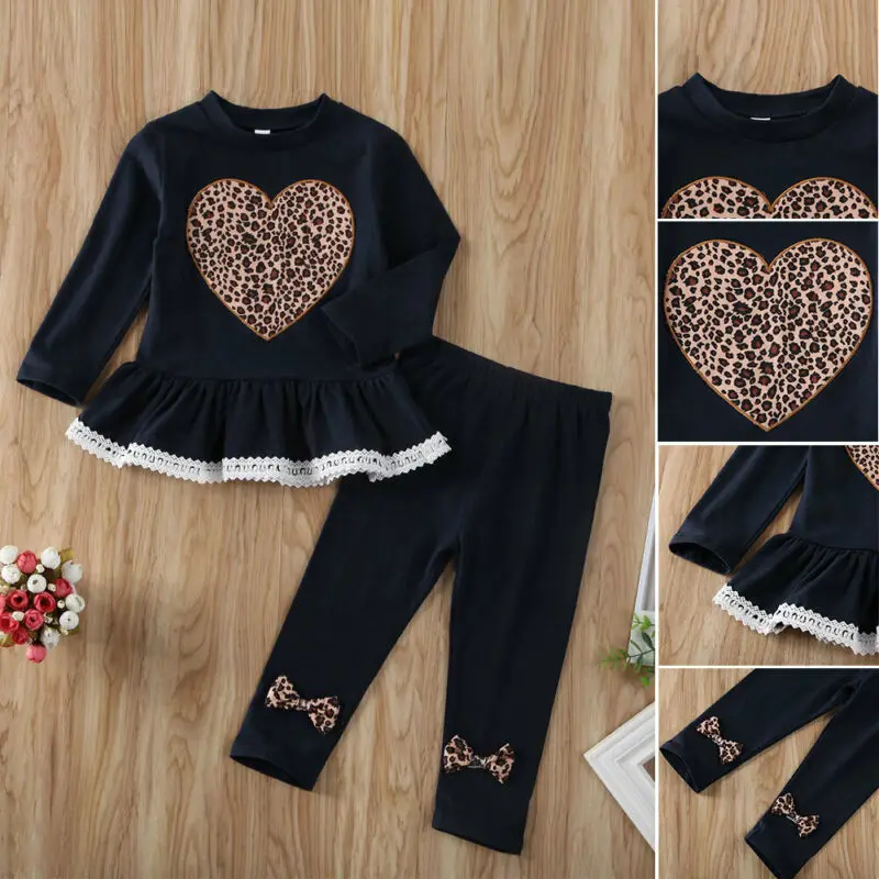 Комплекты одежды для новорожденных девочек кружевные топы с длинным рукавом и