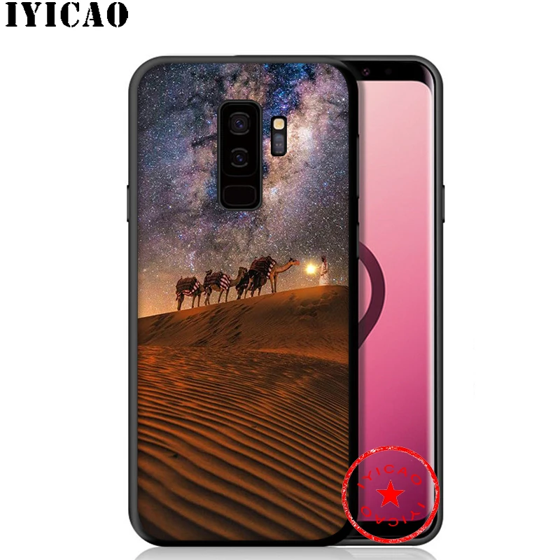 IYICAO Desert Stars Sky Soft Phone Case for Samsung Galaxy S10e S10 S9 S8 Plus S6 S7 Edge Note 10 9 8 |