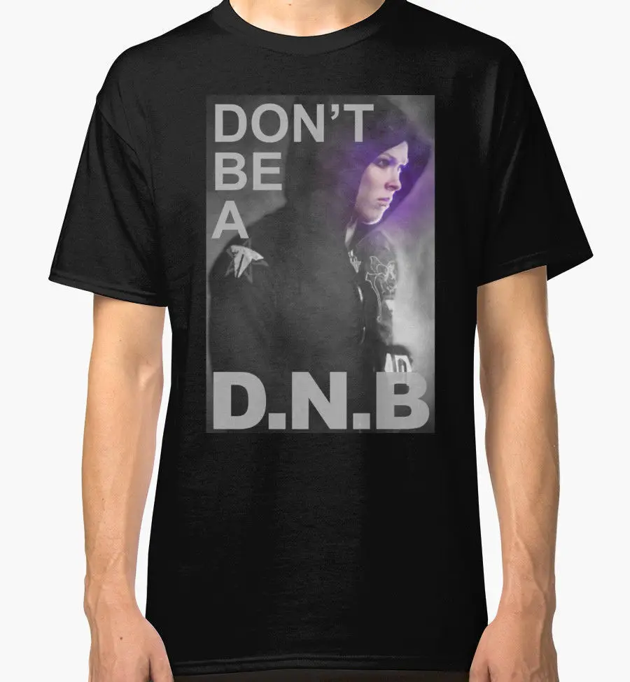 Ронда Роузи нет Dnb новая футболка мужская черная печать с коротким