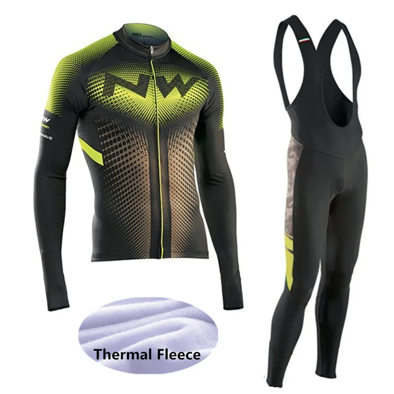 2019 Зимняя Термальная флисовая NW велосипедная майка Ropa Ciclismo Mtb с длинным рукавом