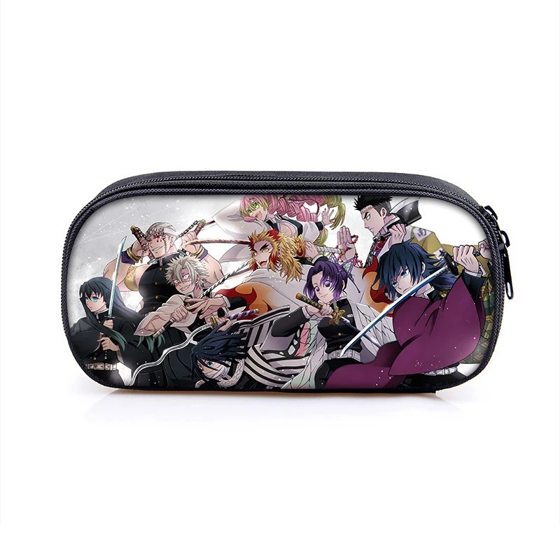 

Anime Demon Slayer Kimetsu No Yaiba Kamado Tanjirou Pencil Case Cartoon Zipper Pencil Bag Pencil Box Pen Bag Stationery gift