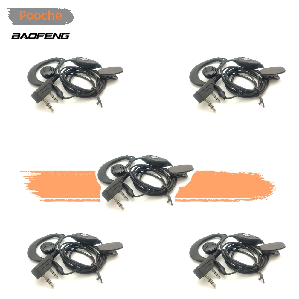 5 шт. оригинальные наушники Baofeng модель 777S 888S