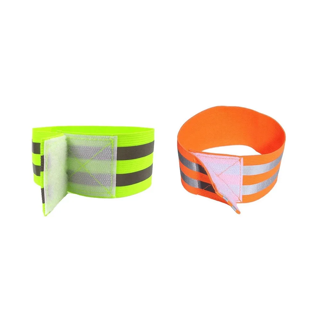 

Reflective Band Fluorescent Hi Vis Viz Arm Wristband Running Jogging Cycling Walking Elastic Leggings 33CM For Leg Wrist Ankle