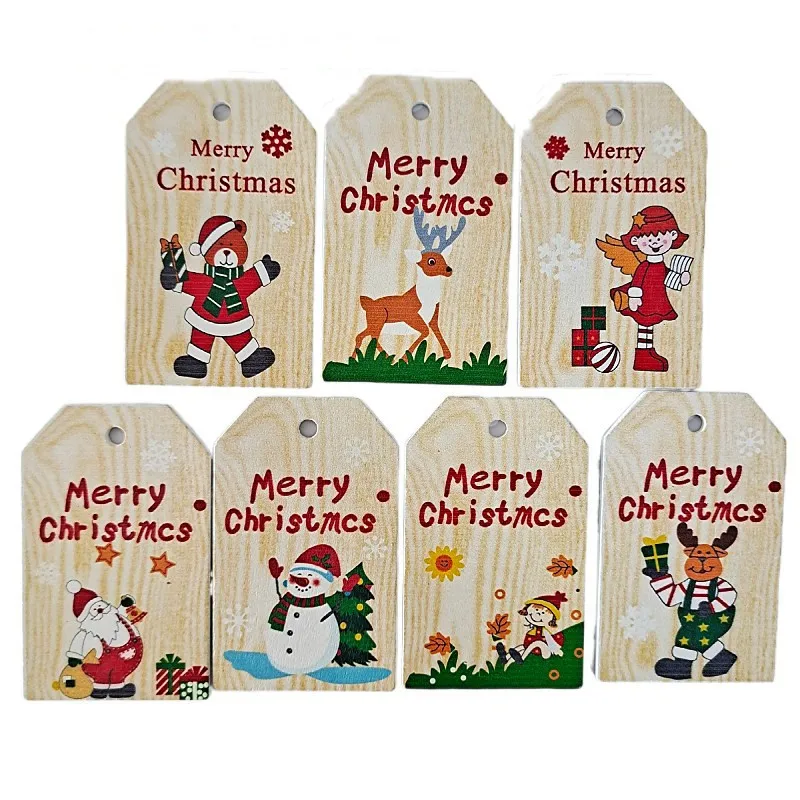 Hanging Label With  For Diy Arts Crafts Christmas Tree Present Wrapping Stamp
