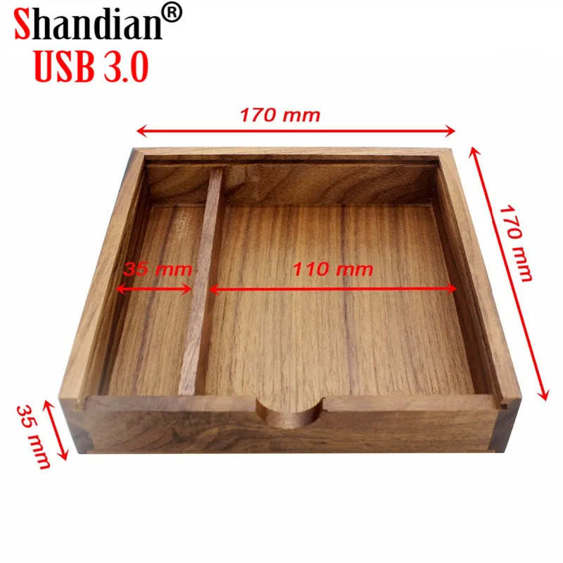 Флэш-накопитель флеш-диск USB 2 0 фотографий деревянная коробка 4/8/16/32/64/128 ГБ