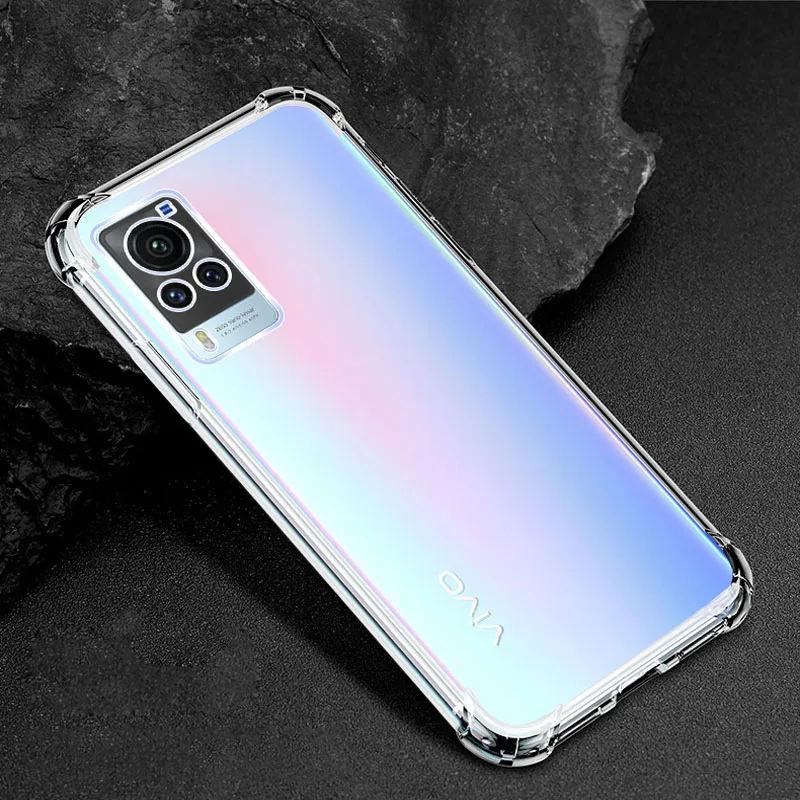 Shockproof Clear Soft TPU Case For Vivo X60 Pro Plus X50 Lite Y51 Y31 V20 SE V21E IQOO 7 Y20A Y72 Y11S Y12S Y52S Y31S |