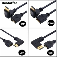 0 3m 4k dp displayport male leftright updown 90%c2%b0 angle to female panel mount usb extension cable for monitor projector