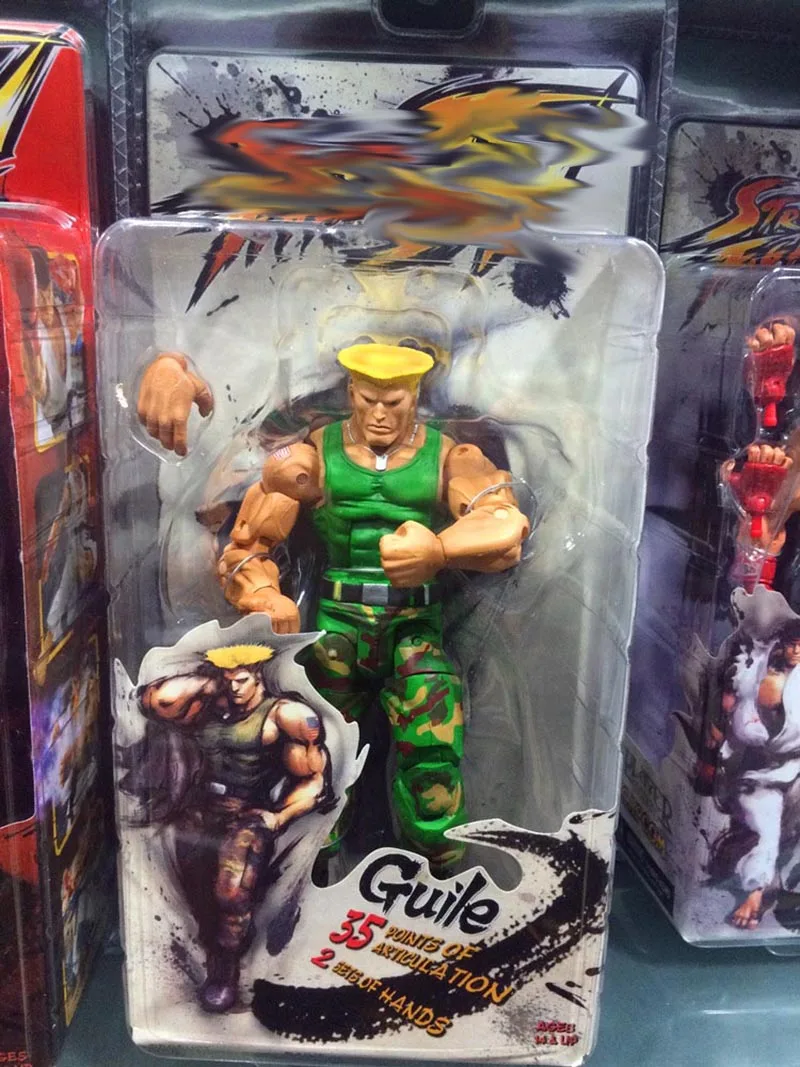 18 см NECA Ken Guile Hoshi Рю фигурка модель игрушки кукла для подарка