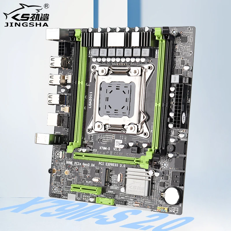 X79M M ATX материнская плата Lga 2011 двойной Каналы с Pcie 16X USB2.0 Sata 2 0 Поддержка E5 серии