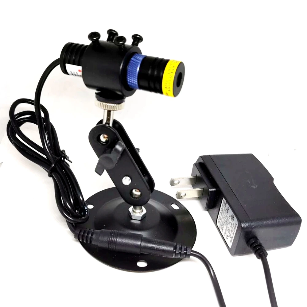 

18x65 мм регулируемый 450 нм Синий линейный лазерный диод локатор модуль 10 мВт Вт фокусируемое блокирующее кольцо держатель адаптера 5 В