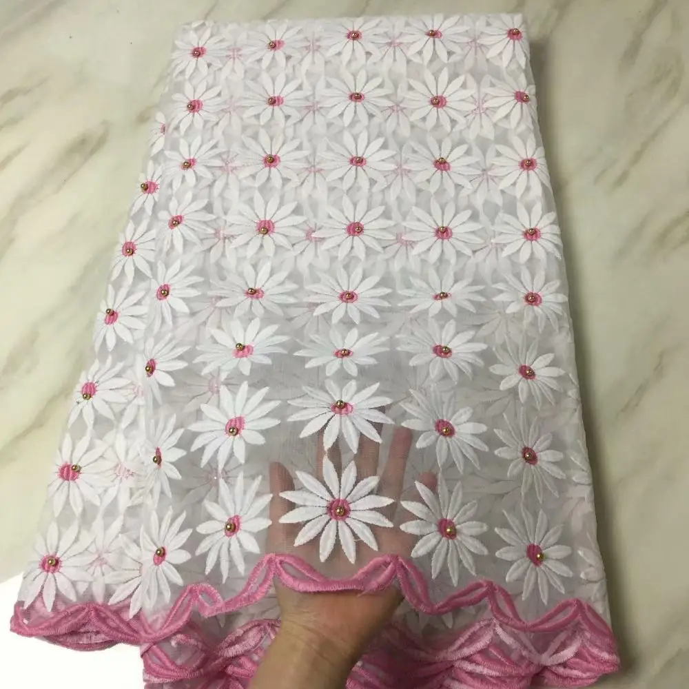 Высококачественная черная африканская вышитая бисером кружевная ткань 2019 с