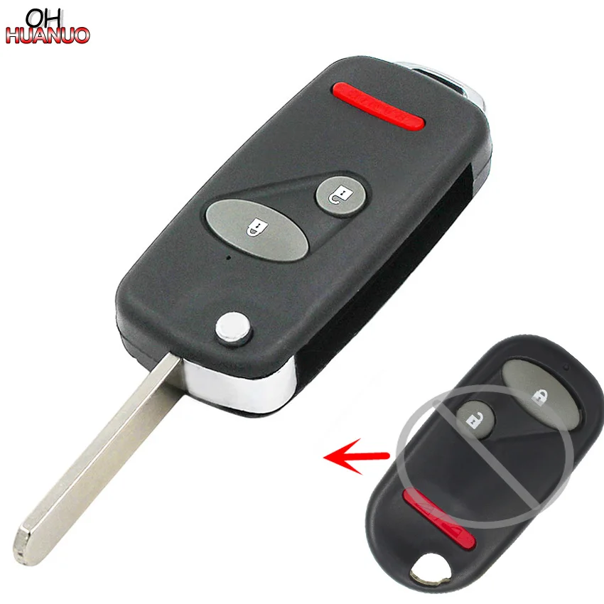 2 + 1 кнопочный модифицированный складной чехол-книжка для дистанционного ключа