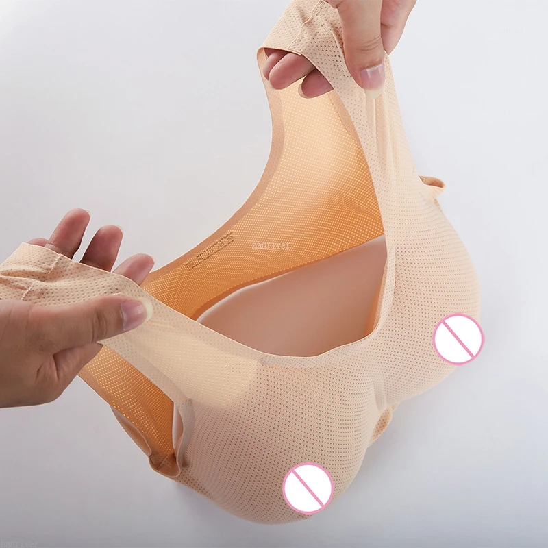 Чашка BCDE с силиконовой грудью в форме капли комплект нижнего белья поддельные