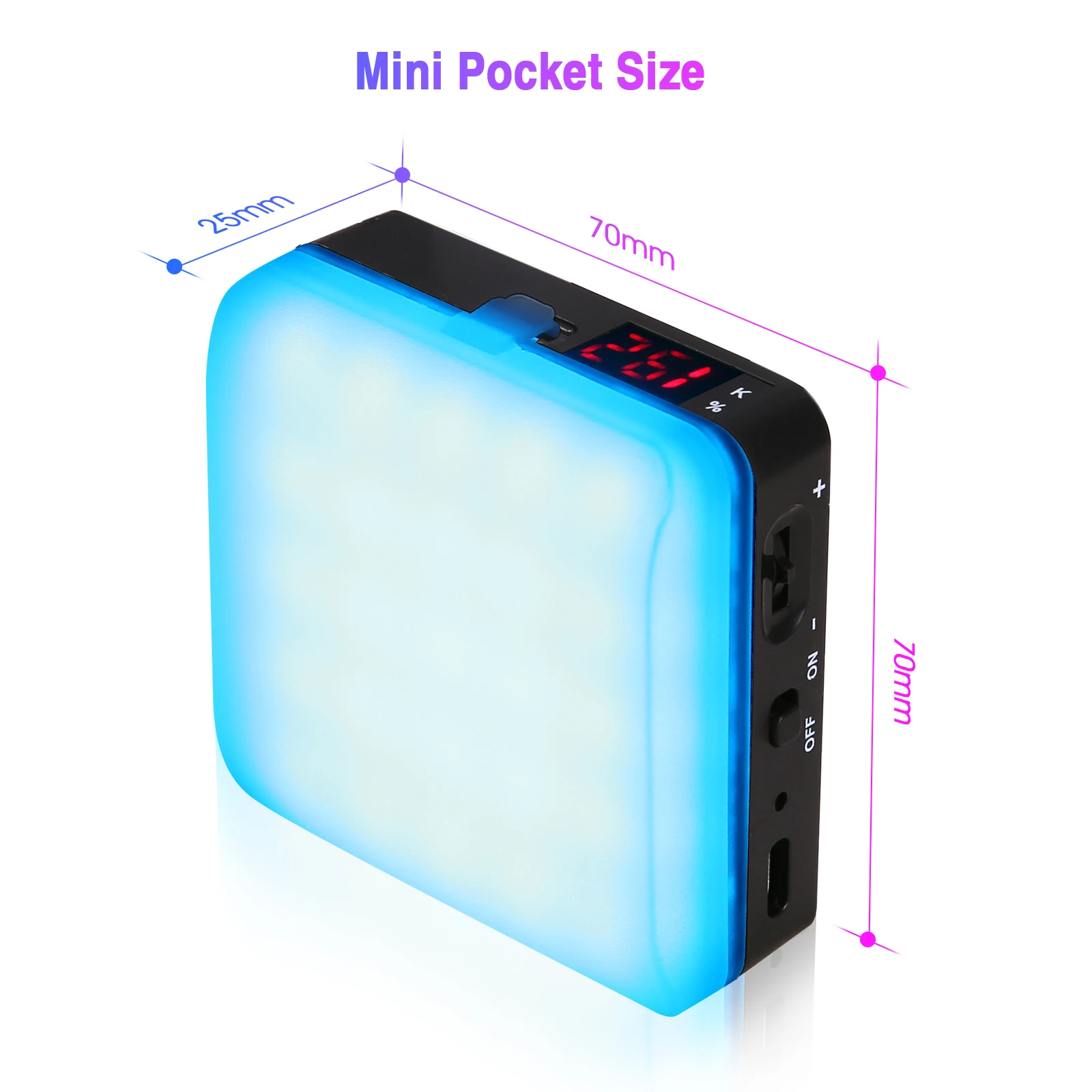 Карманный RGB лампа для фотосъемки студийный светодиодный видео светильник CRI95 +
