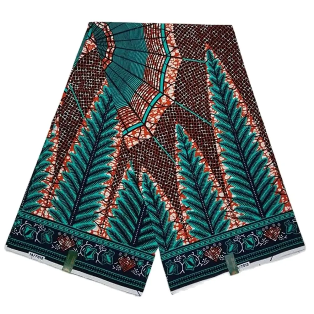 

African wax print Fabric High Quality Cotton Material Ankara Fabric Sewing cotton ankara Wax 6yard for clothes