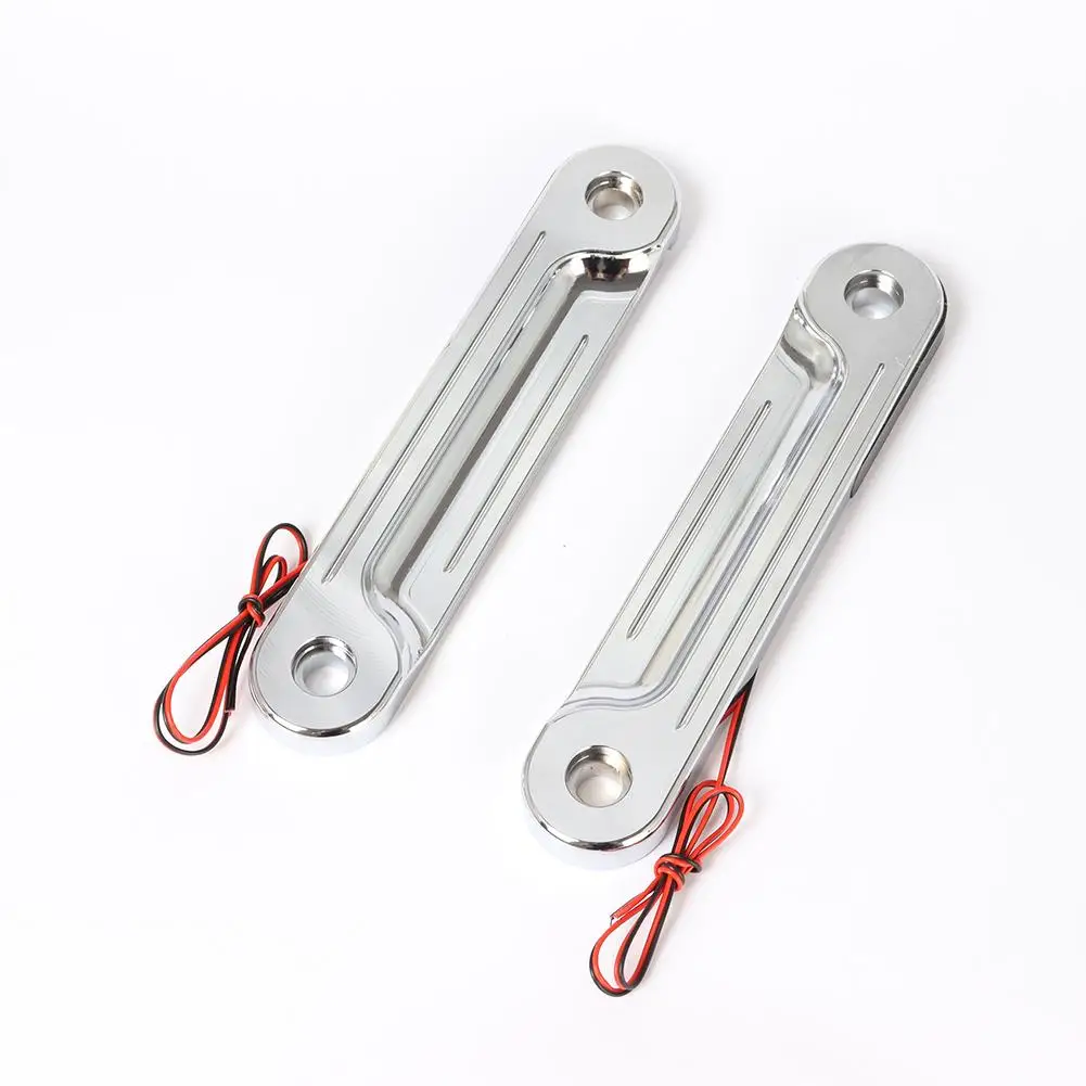

1 Pair Motorcycle Front Led Flat Fork Turn Signal Bracket For Touring Street Glide 96-13