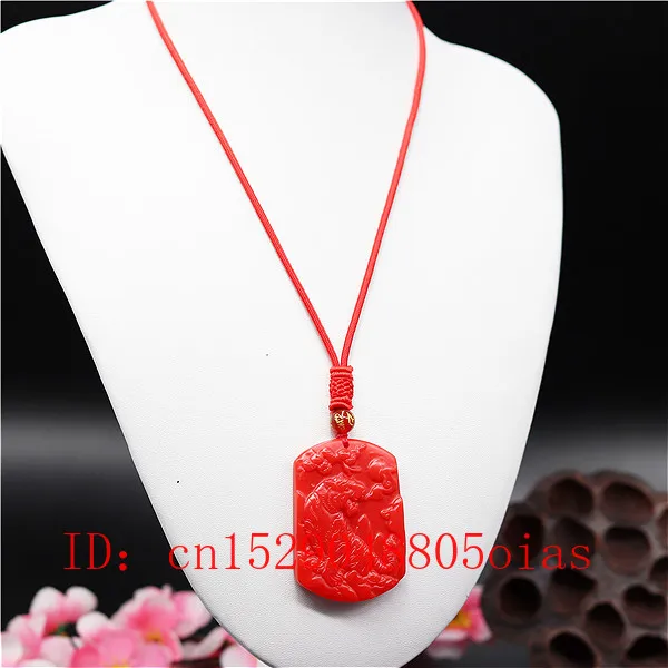 Натуральный красный коралловый Нефритовый камень ожерелье C подвеской в виде