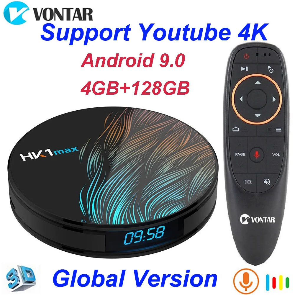 HK1 Max Android 9,0 tv Box 4 ГБ ОЗУ 64 Гб Rockchip1080p 4K Google Play Store Youtube Netflix телеприставка HK1Max Smart tv box TX6