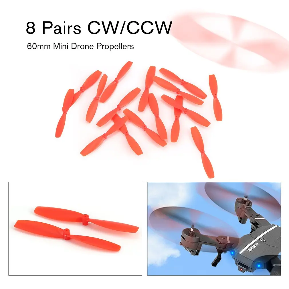 

8 Pairs CW/CCW Propeller Props Blade for RC 60mm Mini Racing Drone Quadcopter Aircraft UAV Spare Parts Accessories Component