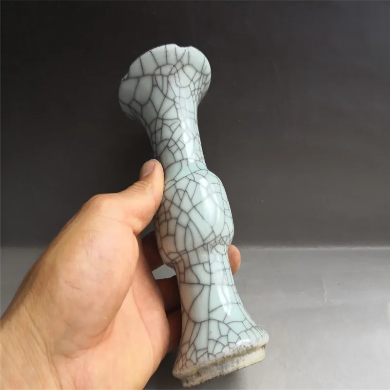 Китайская старая фарфоровая треснувшая глазурованная ваза | Дом и сад