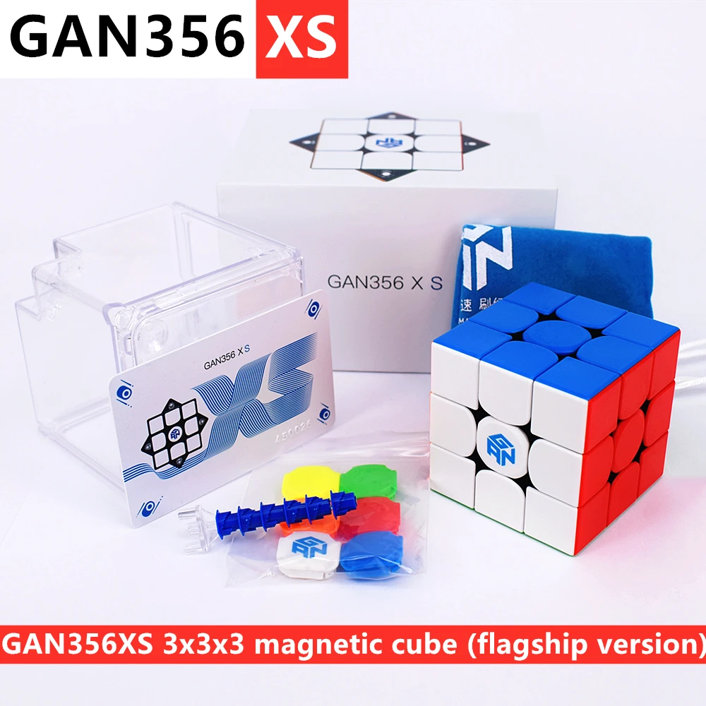 Фото Магнитный магический скоростной куб GAN 356XS наклейки профессиональный антистресс