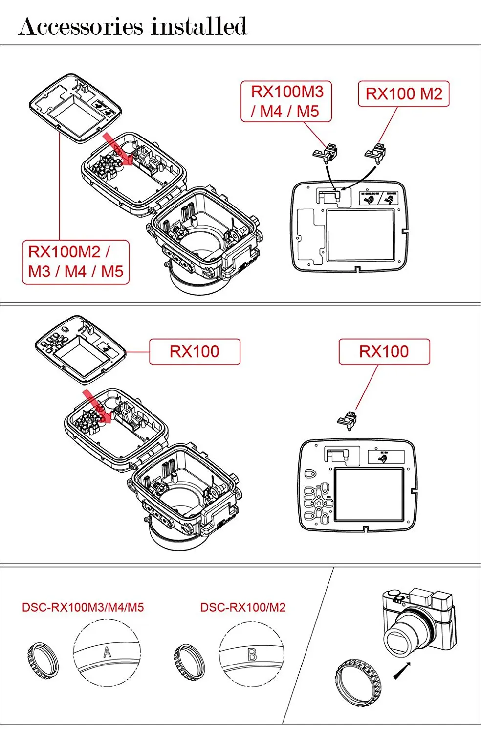 Корпус Подводной Камеры Seafrogs 60m/195ft для Sony RX100(I-V) с купольным портом | Электроника