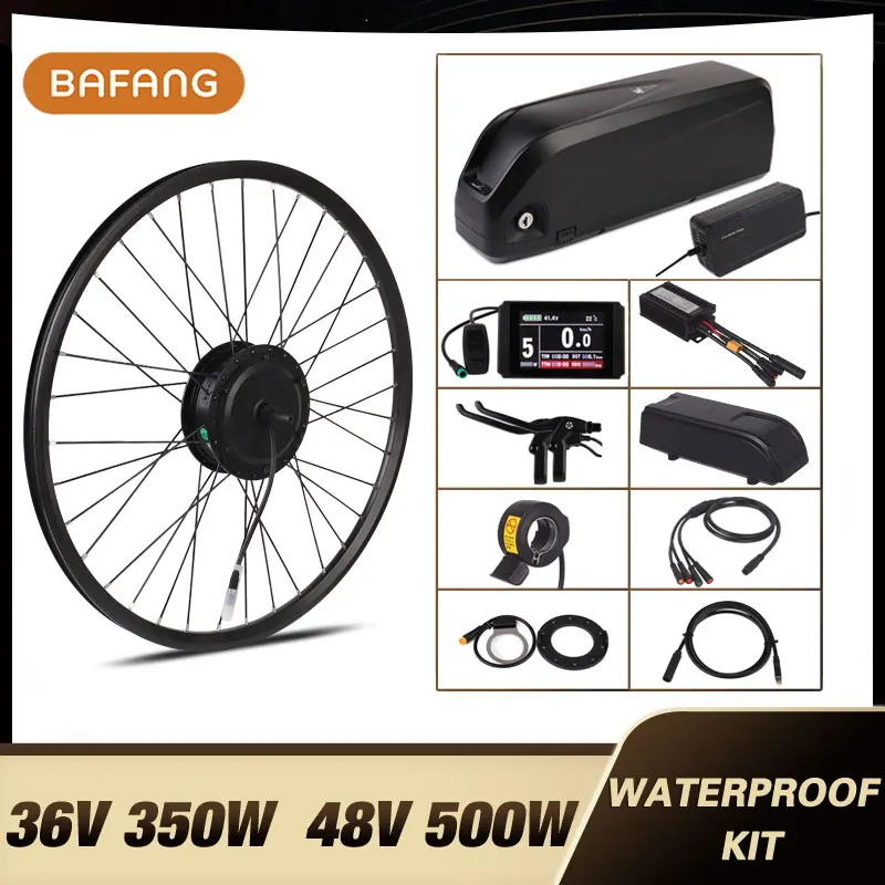 BAFANG 350 Вт 500W 48V 52V 17AH е байка 36В 20.4AH фара для электровелосипеда в Conversion kit SWX02 Motor 8fun