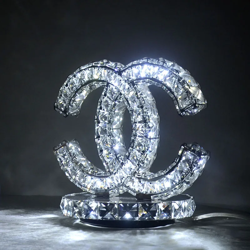 Современный K9 с украшением в виде кристаллов настольные лампы светодиодный