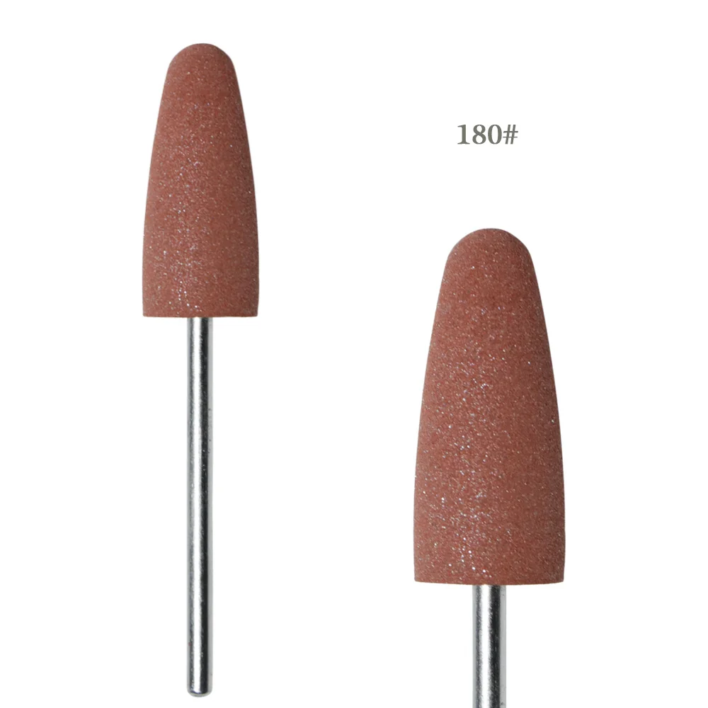 GJ03 Brown 1 шт., силиконовая мельница для ногтей, фрезы для кутикулы, фрезы для маникюра, электрические аксессуары, инструменты, BEGJ03 - Цвет: GJ03 Brown