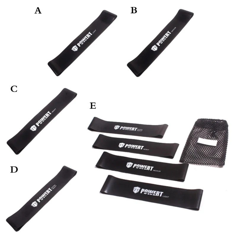 Черные эластичные резинки для фитнеса йоги спортивные тренировок резиновое