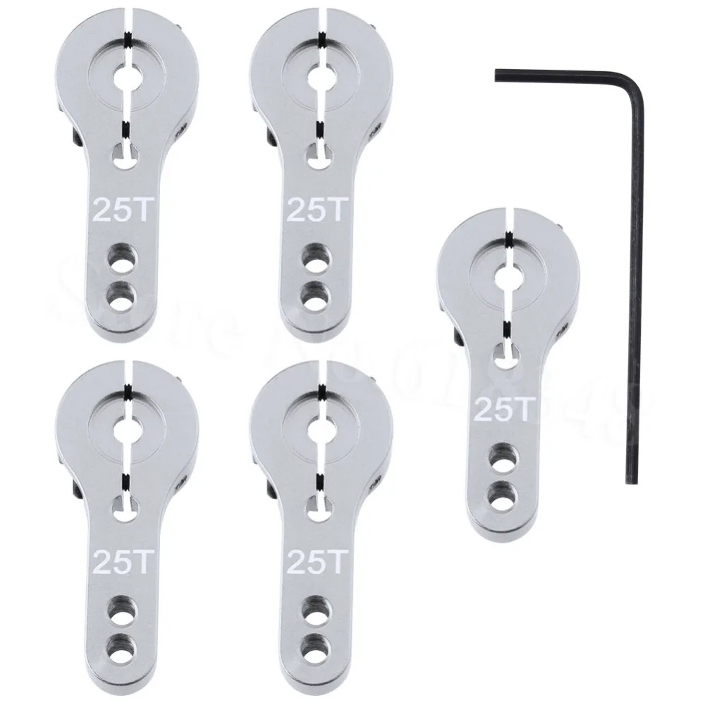 5 шт. алюминиевый сервопривод с ЧПУ 25T для стандартного сервопривода высоким